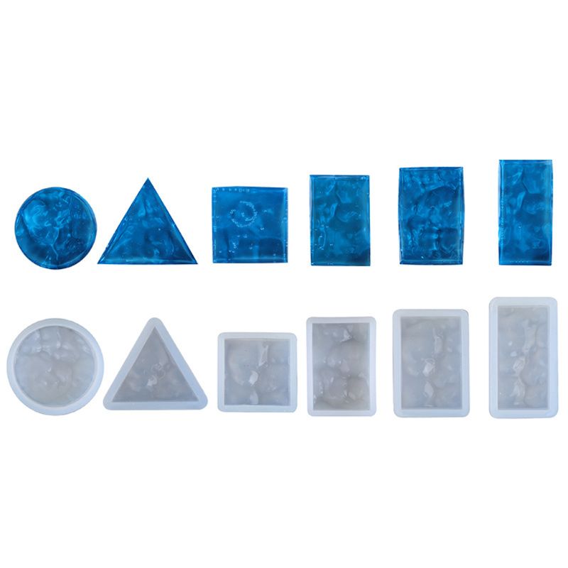 Resin Ocean Wave Mold - แม่พิมพ์เรซิ่นรูปคลื่นทะเล 4 ชิ้น แม่พิมพ์ซิลิโคนเรซิ่นอีพ็อกซี่ลายระลอกน้ำ แม่พิมพ์เรซิ่นสำหรับดอกไม้แห้ง ชุดแม่พิมพ์หล่อเรซิ่น