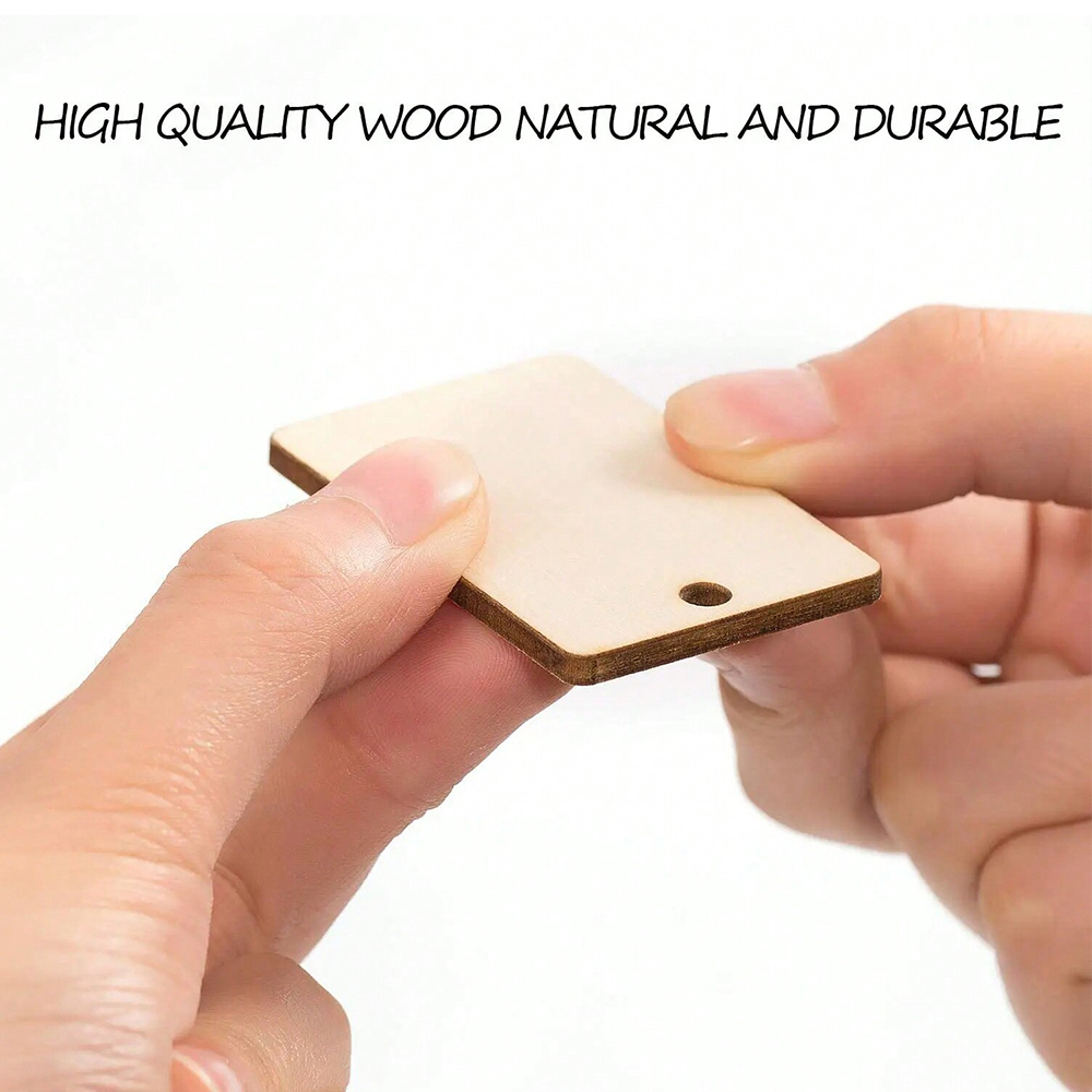 60 ชิ้นไม้เปล่า Key สี่เหลี่ยม - Wood Ring Blank บทวิจารณ์และราคา