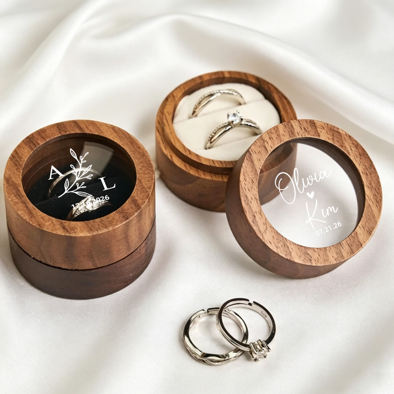 กล่องใส่แหวนแต่งงานแบบส่วนตัว  - Wood Ring Blank บทวิจารณ์และราคา