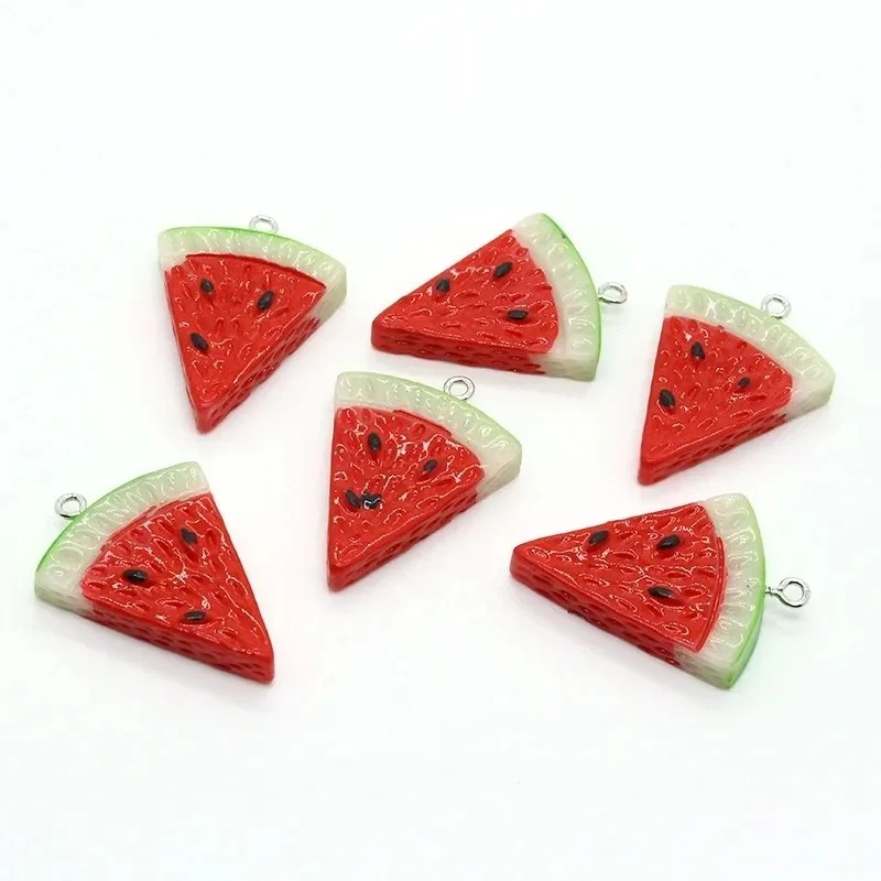 จี้เรซิ่นรูปแตงโมสามเหลี่ยมสอง - Resin Craft Projects บทวิจารณ์และราคา