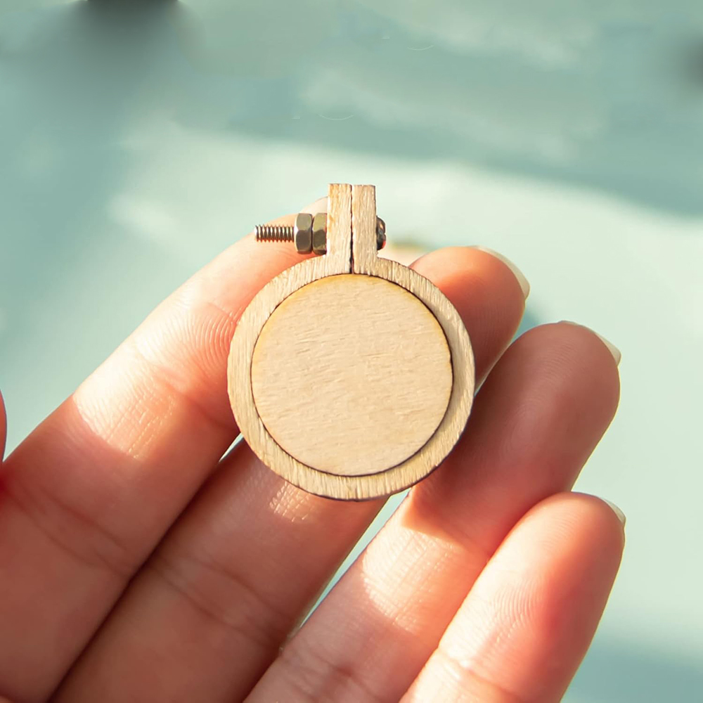 10 ชิ้น/เซ็ตไม้มินิเย็บปักถักร - Wood Ring Blank บทวิจารณ์และราคา