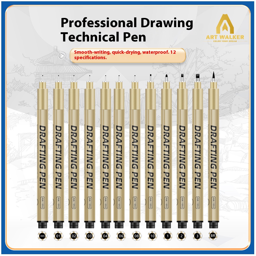 ปากกาหัวเล็กสีดำสำหรับวาดการ์ต - Copic Marker Sketch บทวิจารณ์และราคา