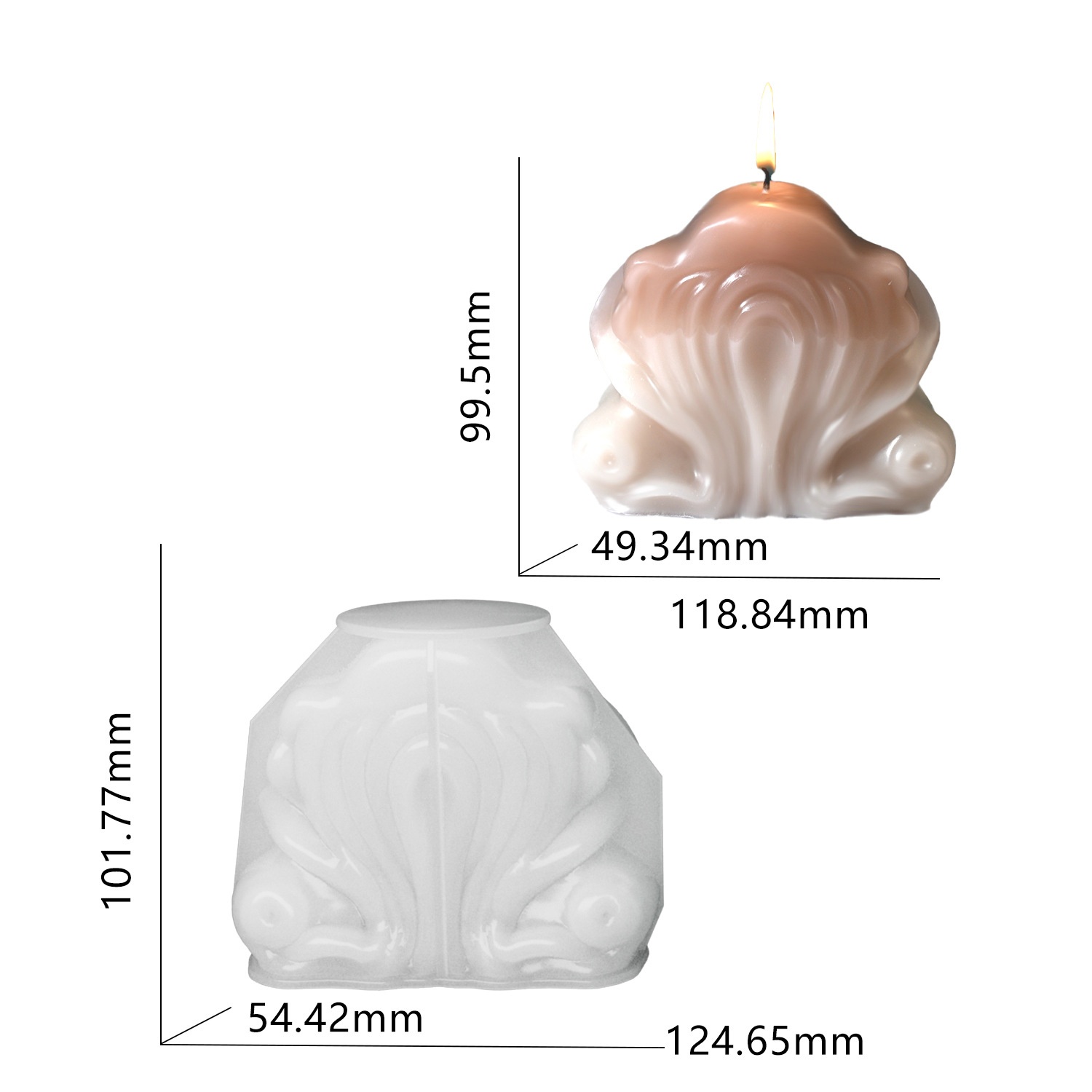 แม่พิมพ์ซิลิโคนรูปเปลือกหอยสำห - Resin Ocean Wave Mold บทวิจารณ์และราคา