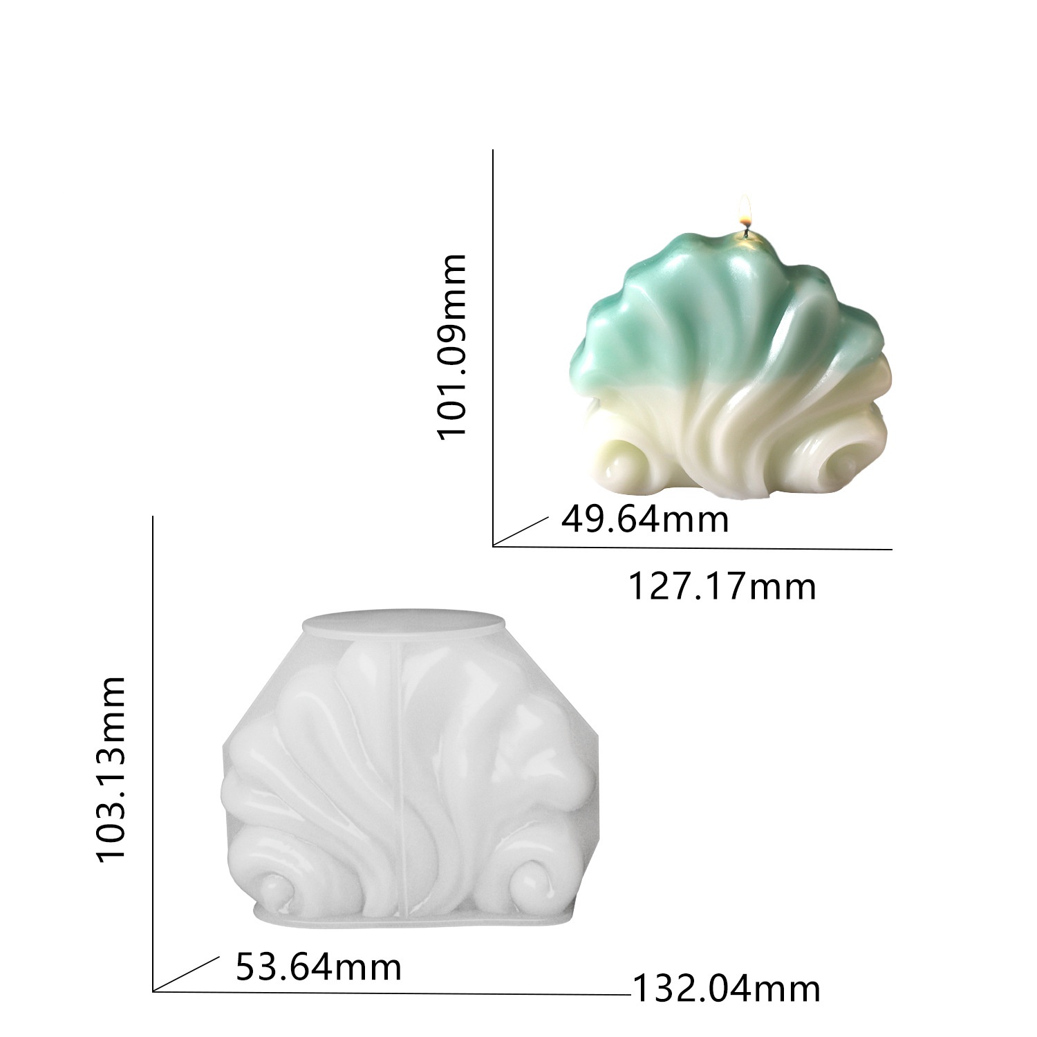 แม่พิมพ์ซิลิโคนรูปเปลือกหอยสำห - Resin Ocean Wave Mold บทวิจารณ์และราคา