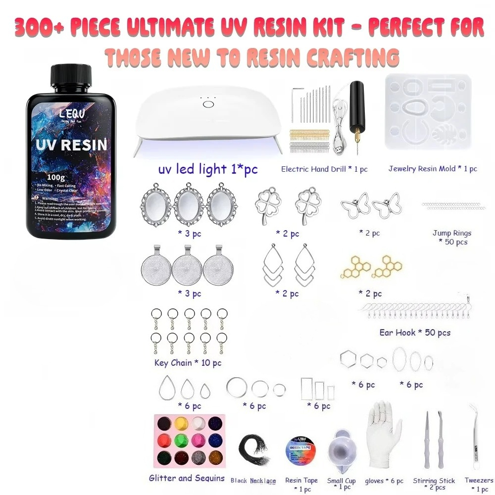 ชุดเรซิน UV 300 ชิ้น 100 กรัม  - Epoxy Uv Resin Kit บทวิจารณ์และราคา