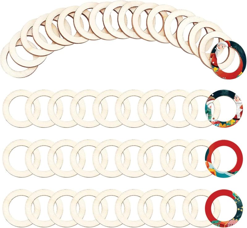 แหวนไม้ธรรมชาติ30มม. 100ชิ้นเค - Wood Ring Blank บทวิจารณ์และราคา
